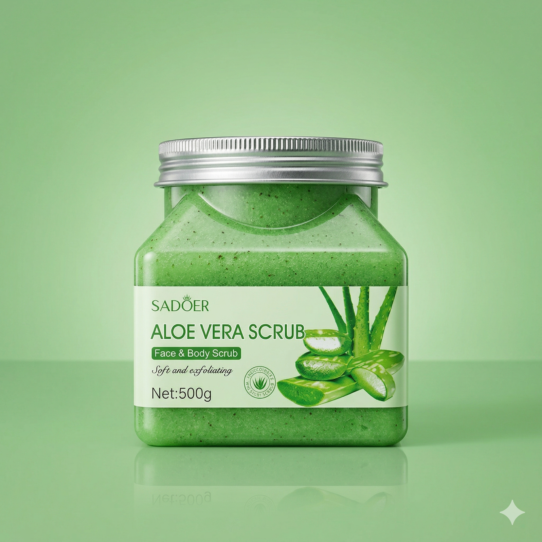 SADOER Aloe Vera Face & Body Scrub