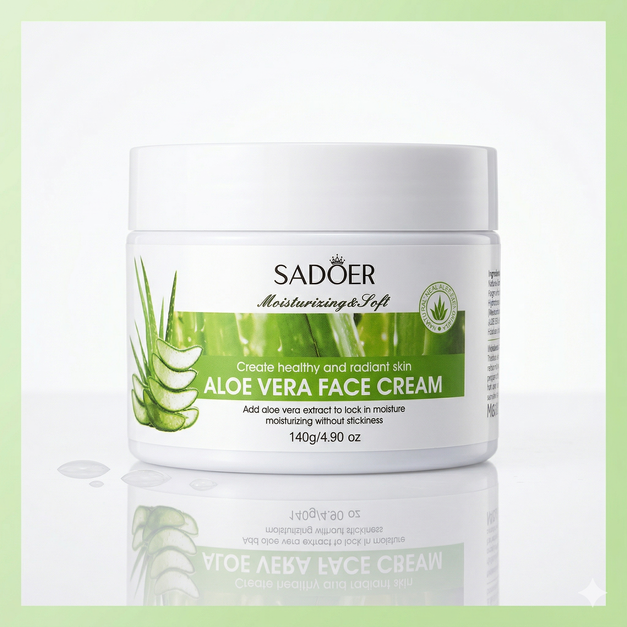 SADOER Aloe Vera Face Cream (Moisturizing & Soft)
