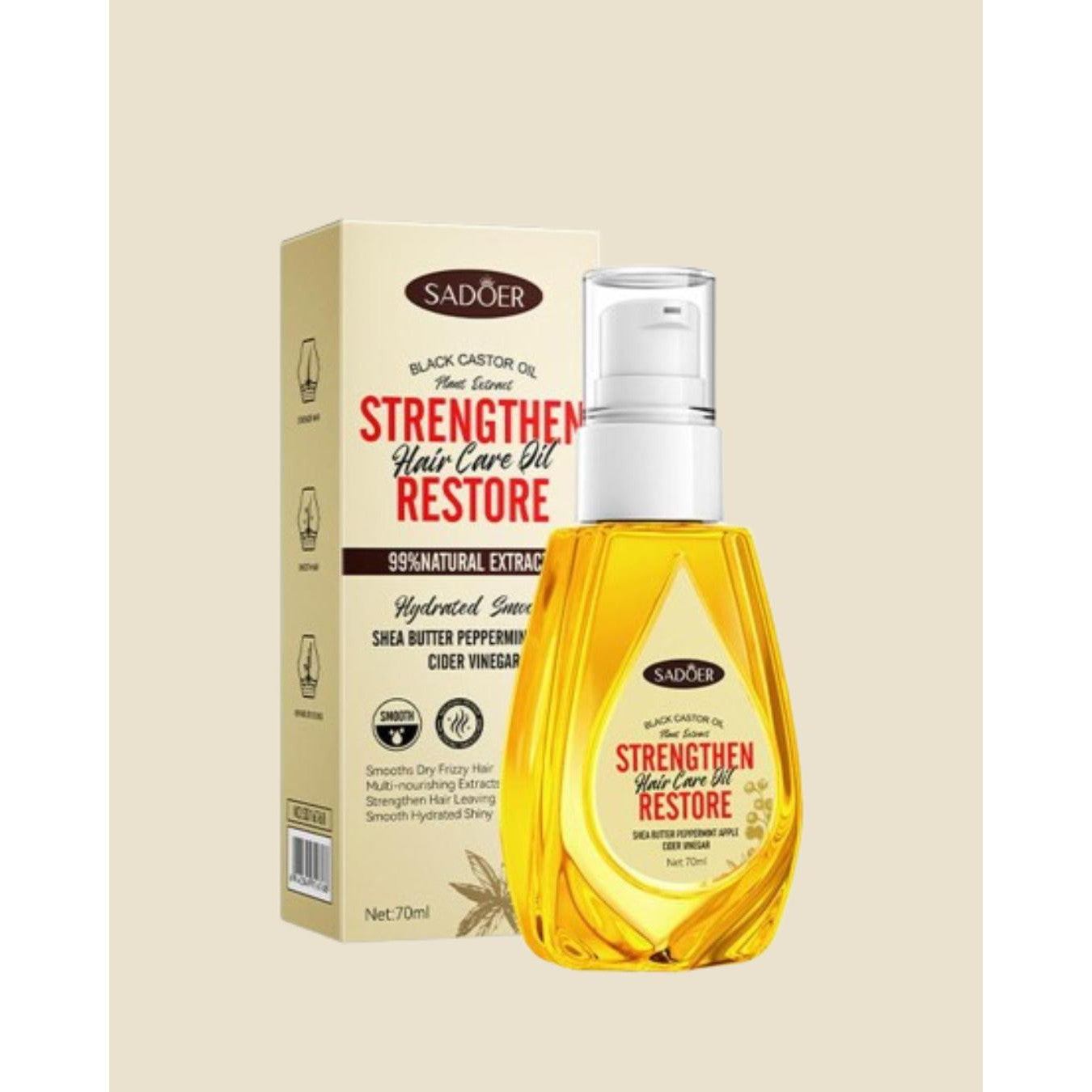 SADOER Black Castor Hair Care Oil 70ml