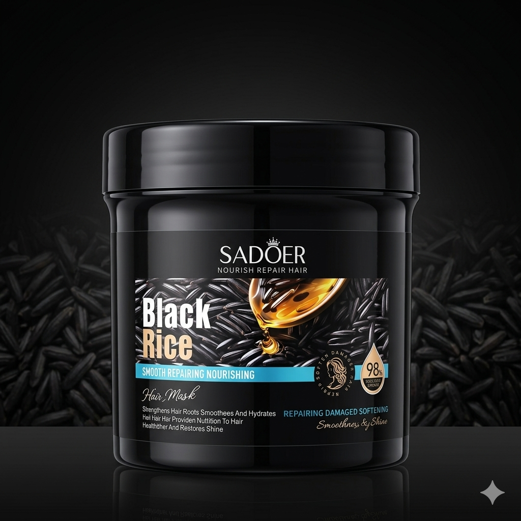SADOER Black Rice Nourish Repair Hair Mask