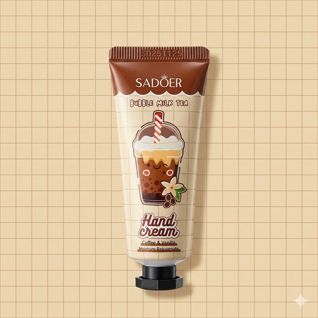 SADOER Bubble Milk Tea Coffee & Vanilla Hand Cream