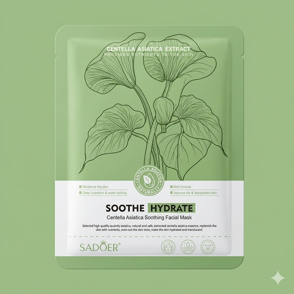 SADOER Centella Asiatica Soothing Facial Mask