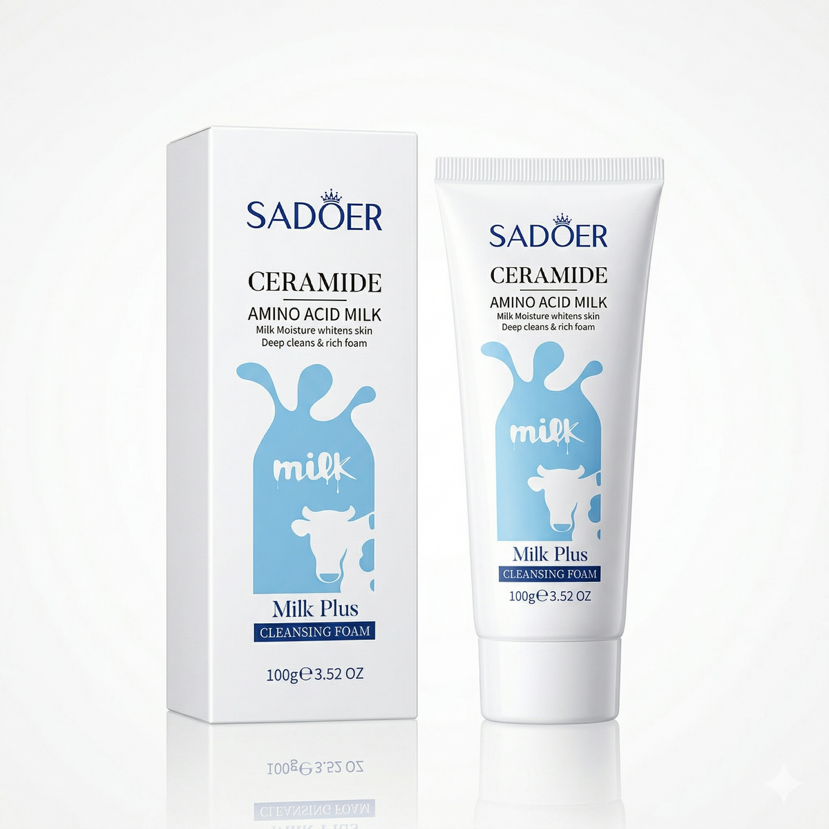 SADOER Ceramide Amino Acid Milk Plus Cleansing Foam – 100g