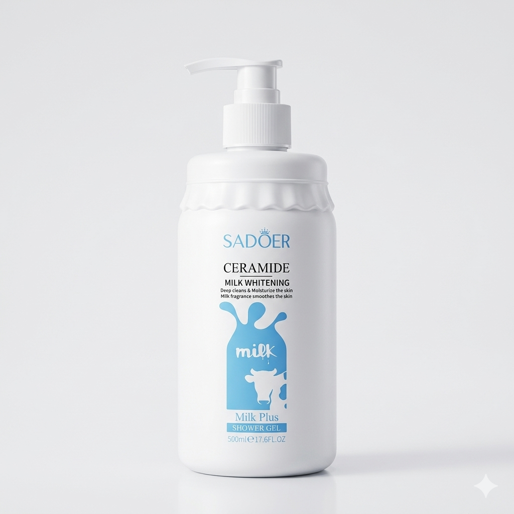 SADOER Ceramide Milk Whitening Shower Gel