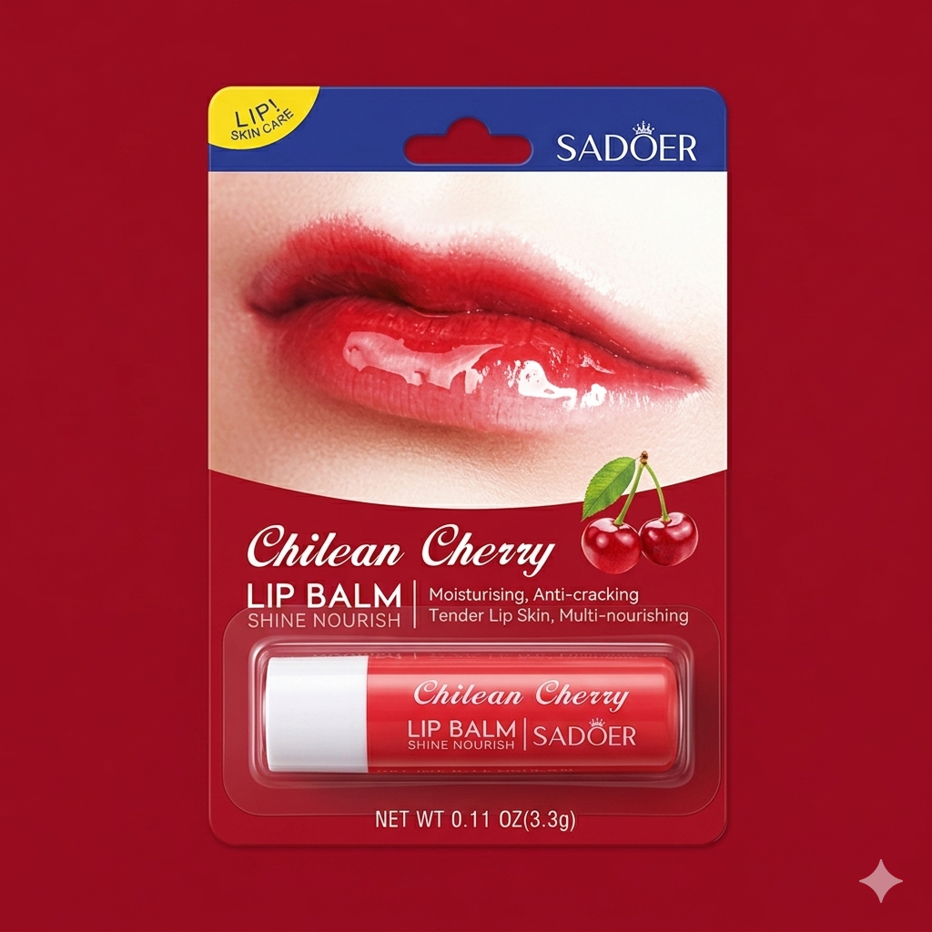 SADOER Chilean Cherry Lip Balm Shine Nourish