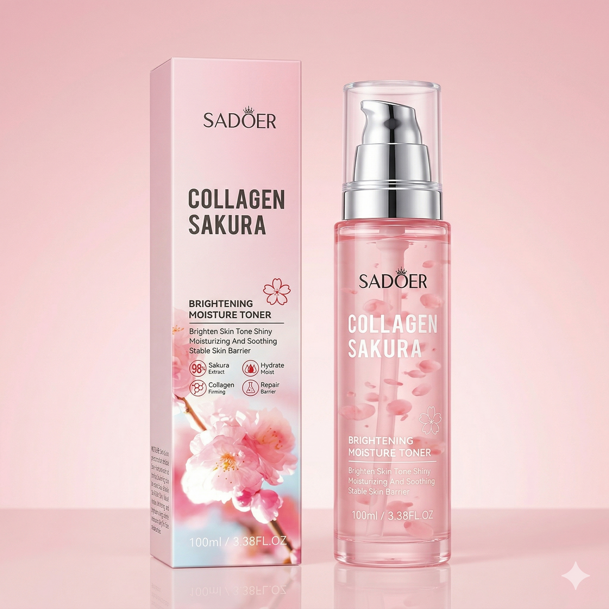 SADOER Collagen Sakura Brightening Moisture Toner – 100ml