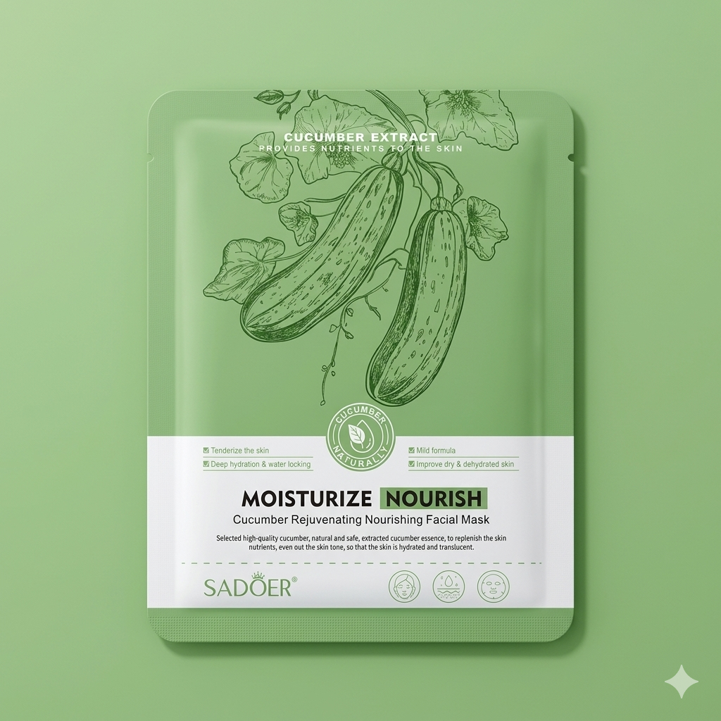 SADOER Cucumber Rejuvenating Nourishing Facial Mask