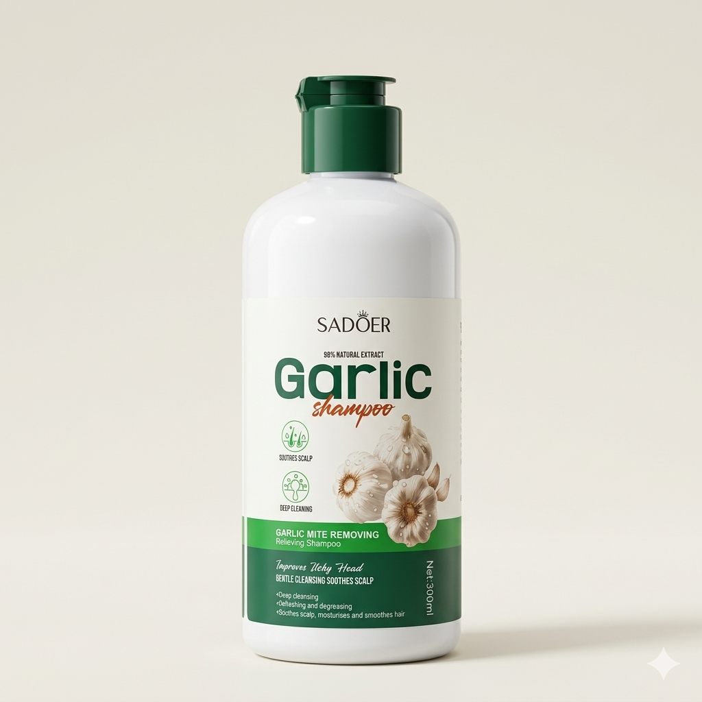 SADOER Garlic Mite Removing Relieving Shampoo (300ml)