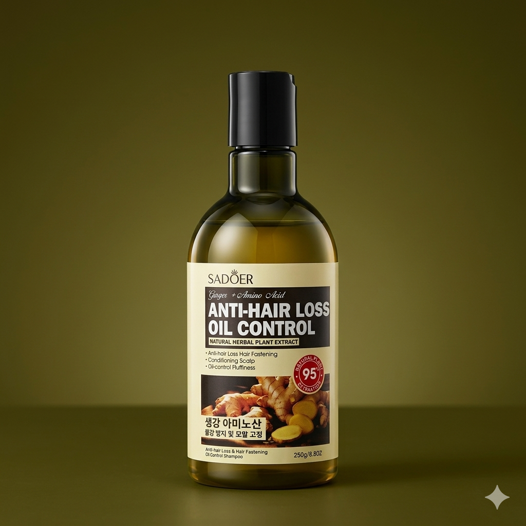 SADOER Ginger + Amino Acid Anti-Hair Loss Oil Control Shampoo 250g