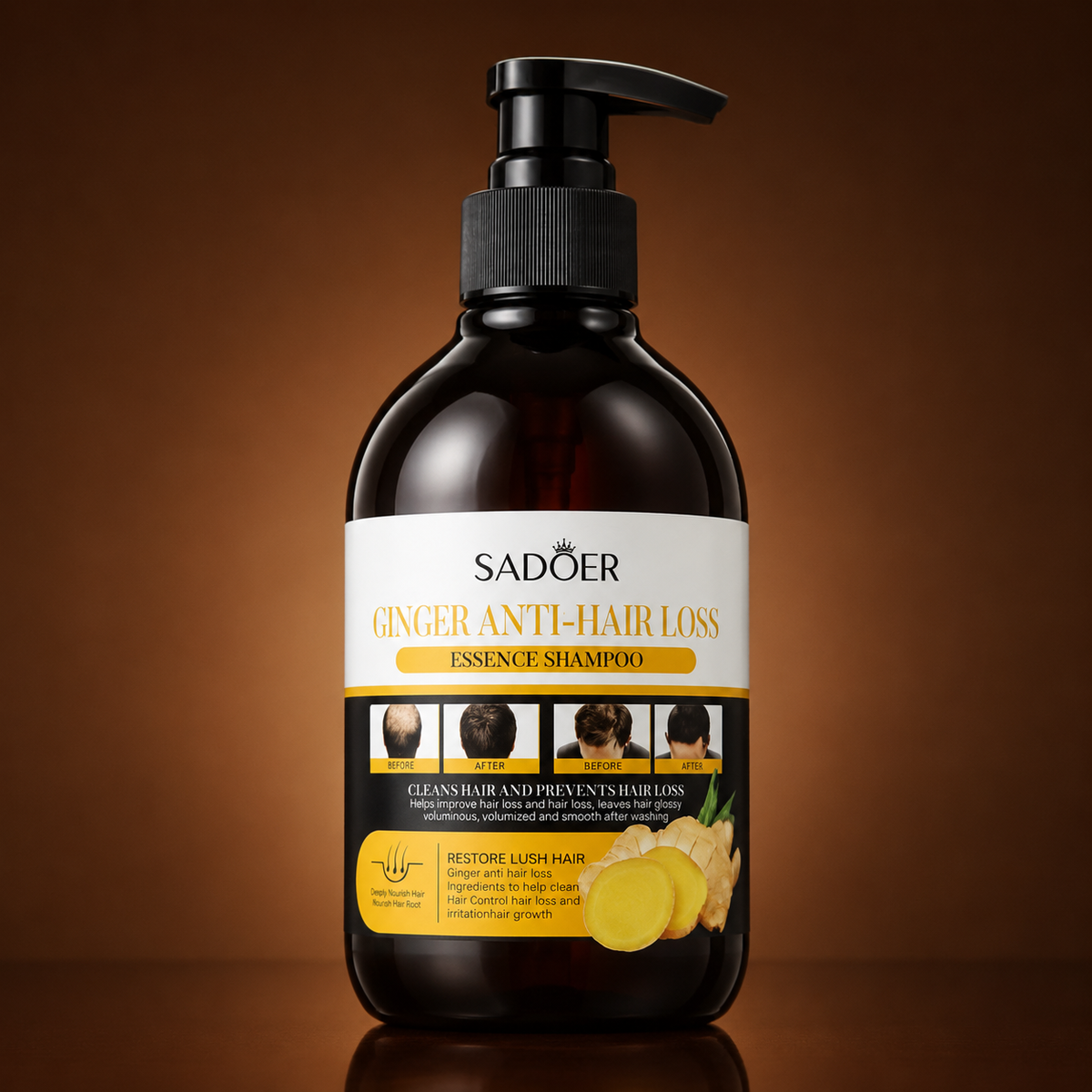 SADOER Ginger Anti-Hair Loss Essence Shampoo