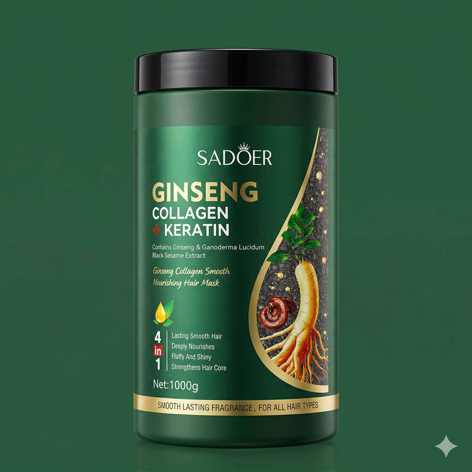 SADOER Ginseng Collagen + Keratin Smooth Nourishing Hair Mask (1000g)