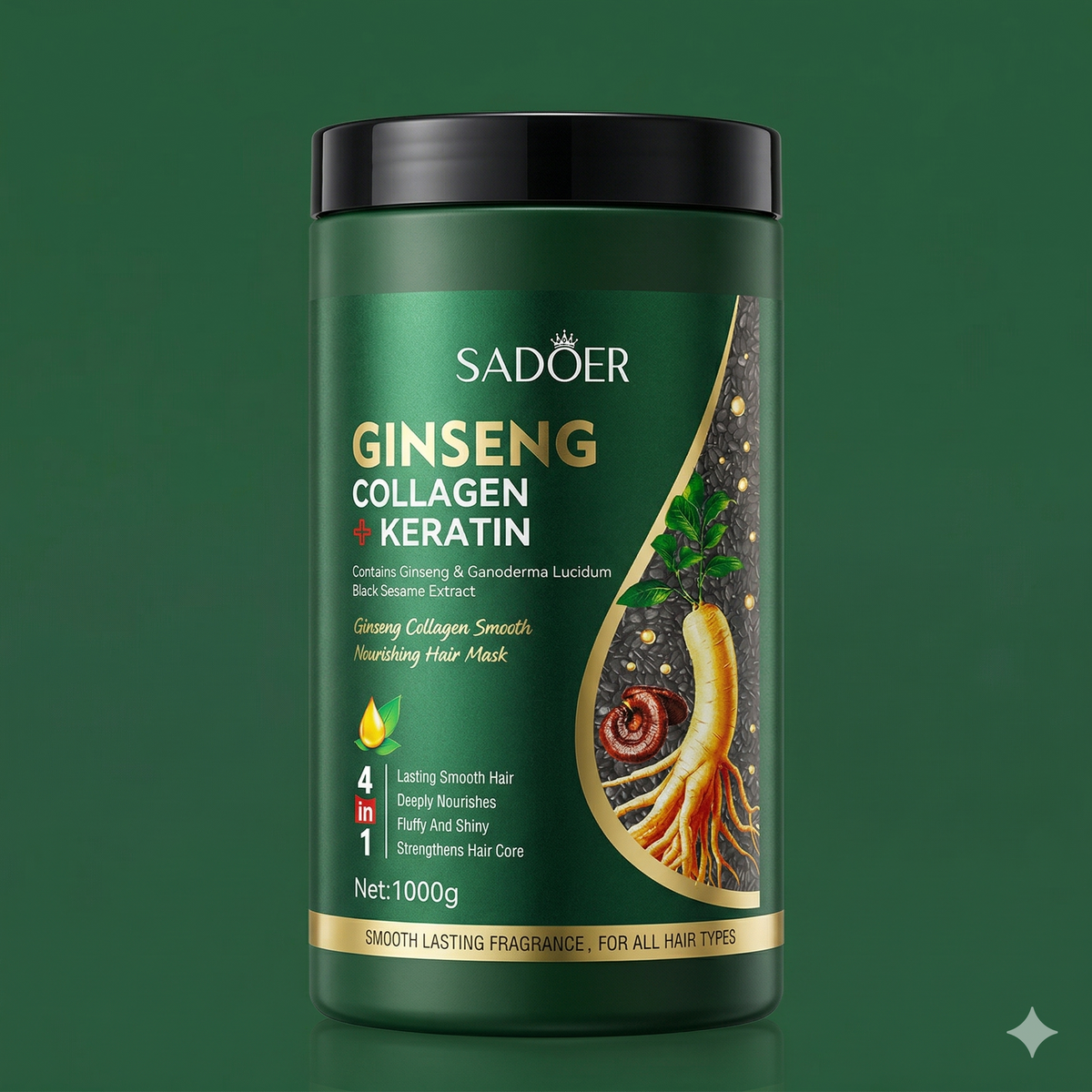 SADOER Ginseng Collagen + Keratin Smooth Nourishing Hair Mask (1000g)