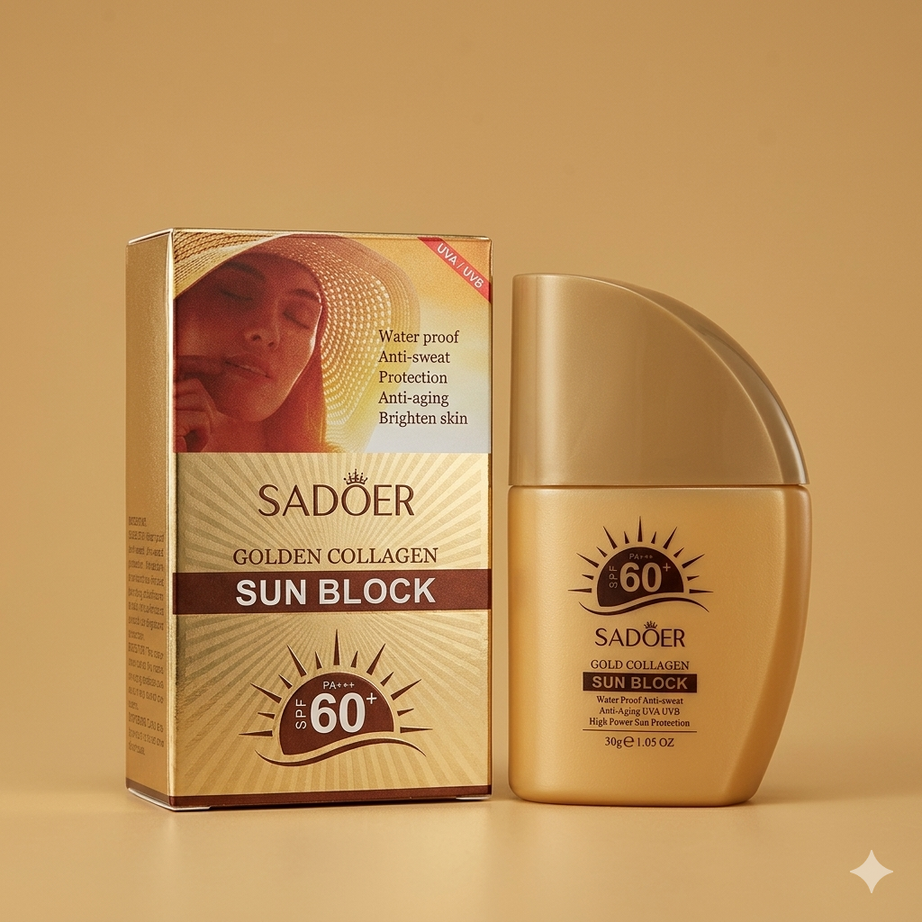 SADOER Golden Collagen Sun Block SPF 60+ PA+++ (30g)