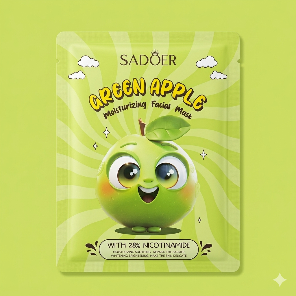 SADOER Green Apple Moisturizing Facial Mask
