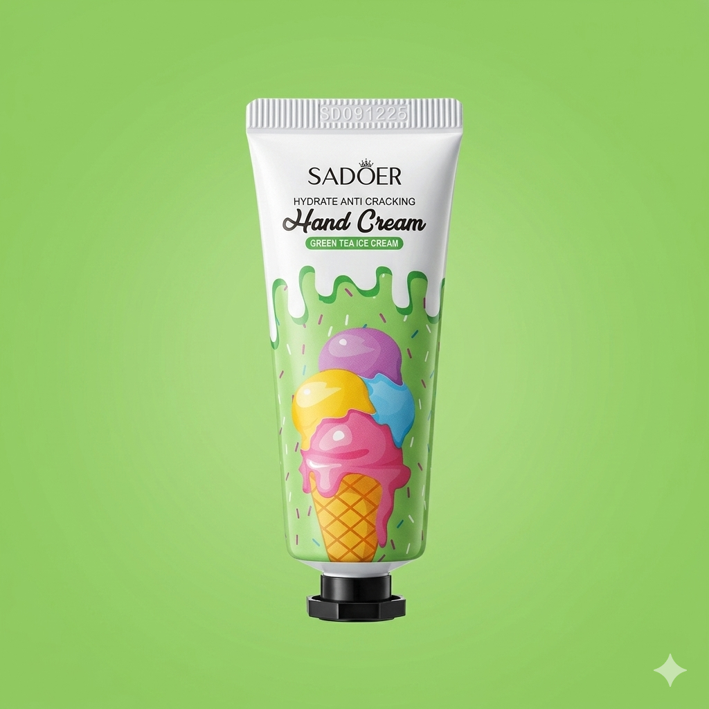 SADOER Green Tea Ice Cream Hydrate Anti Cracking Hand Cream