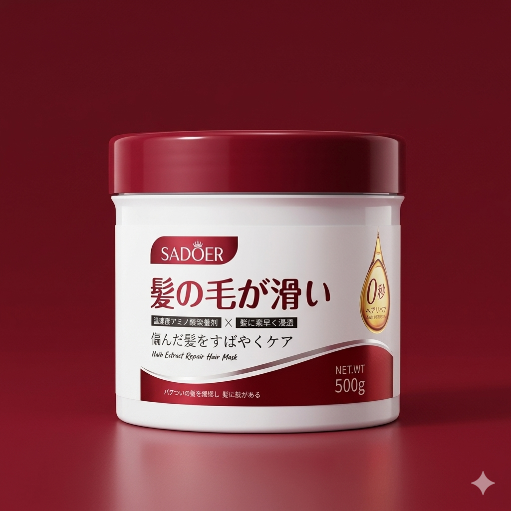 SADOER Hair Extract Repair Hair Mask (0-Second Smooth Formula) 500g