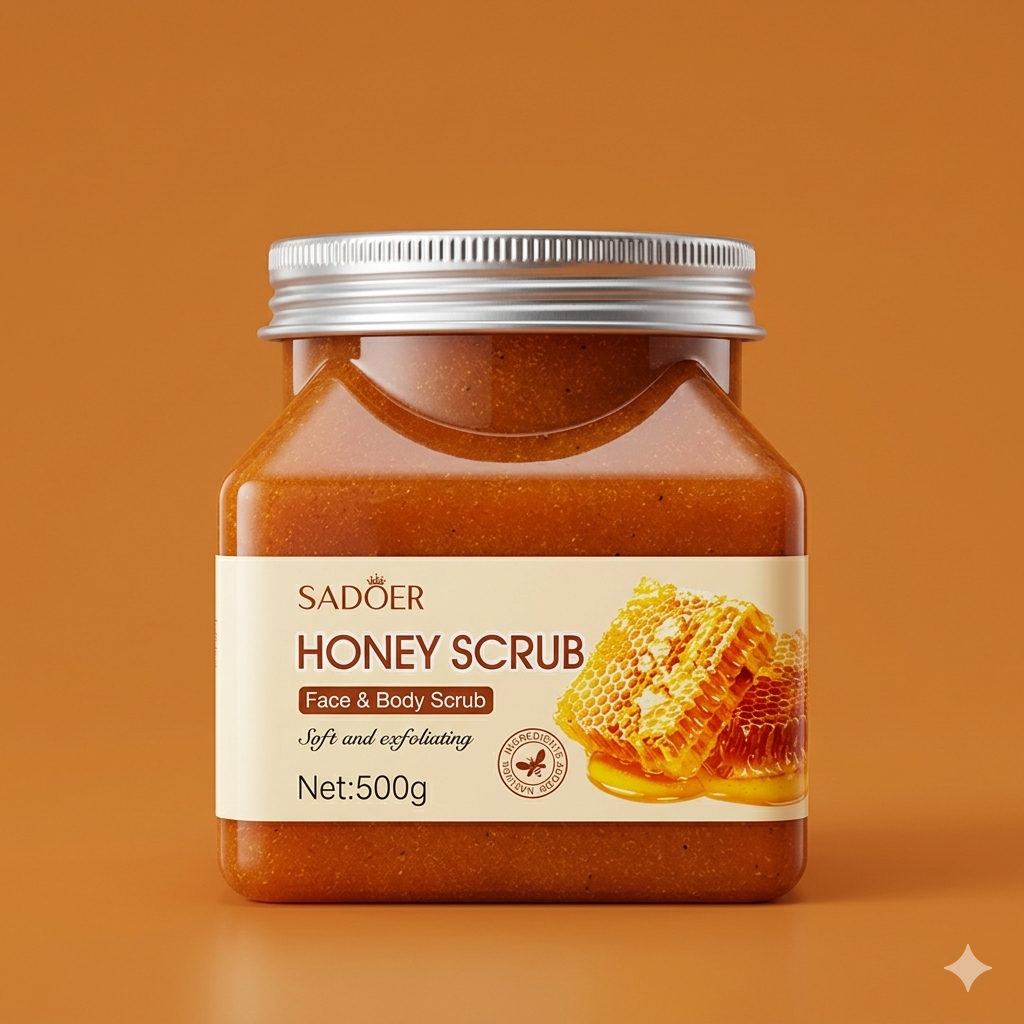 SADOER Honey Face & Body Scrub (500g)