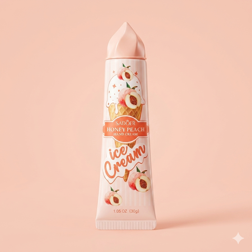 SADOER Honey Peach Ice Cream Hand Cream