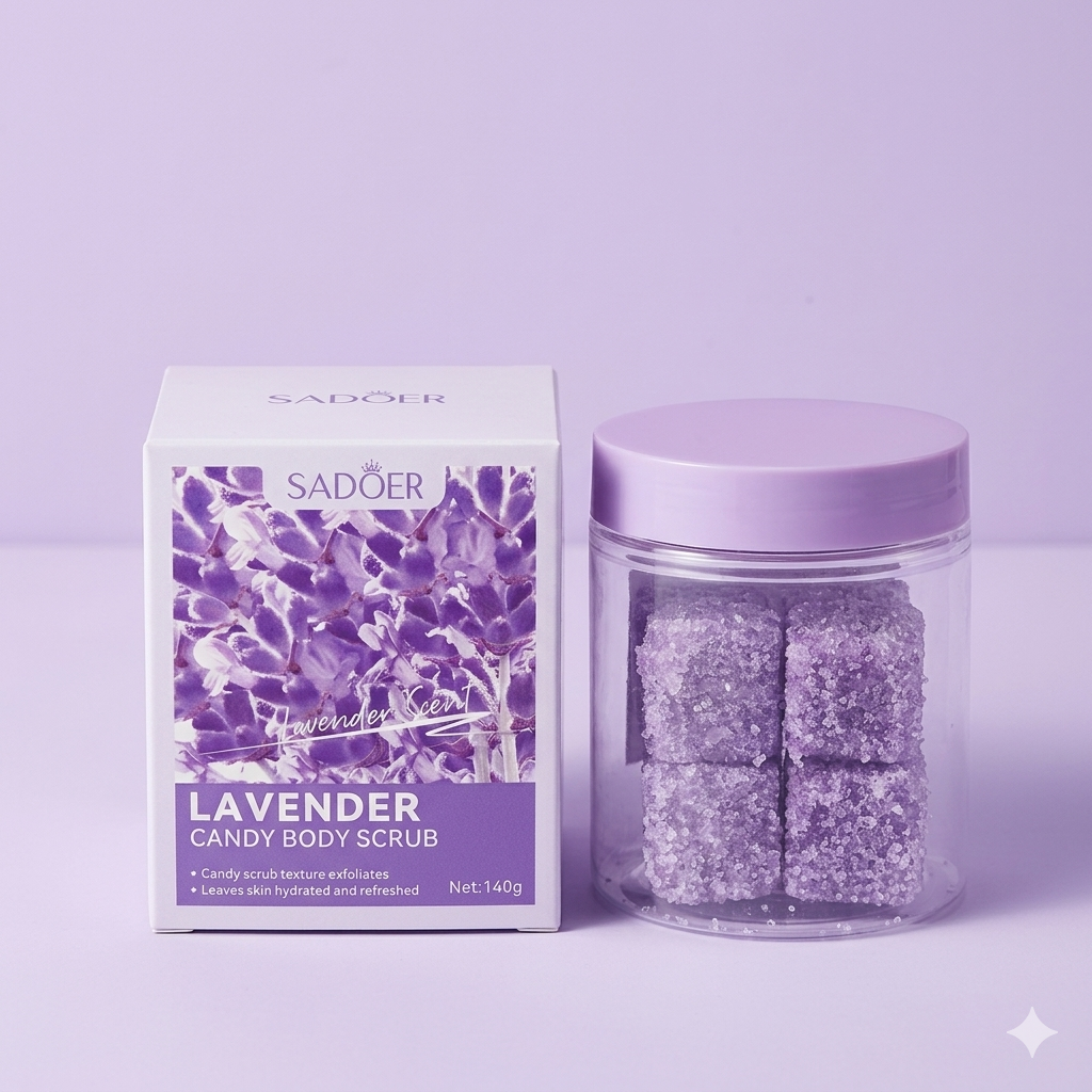 SADOER Lavender Candy Body Scrub (140g)