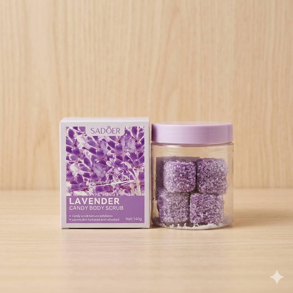 SADOER Lavender Candy Body Scrub