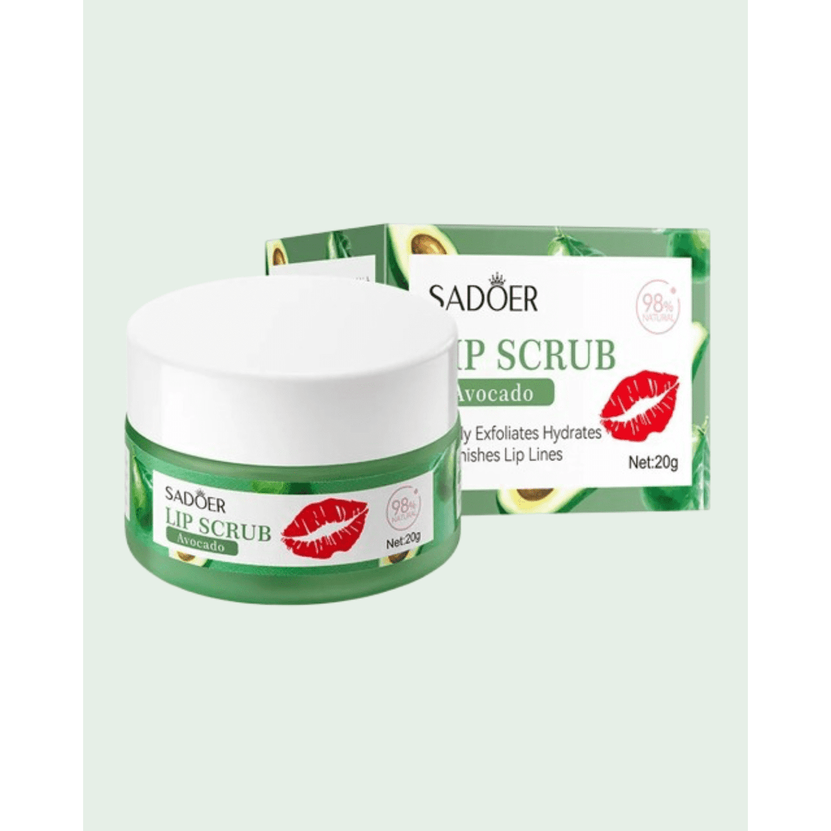 SADOER Lip Scrcb 20g-Avacado