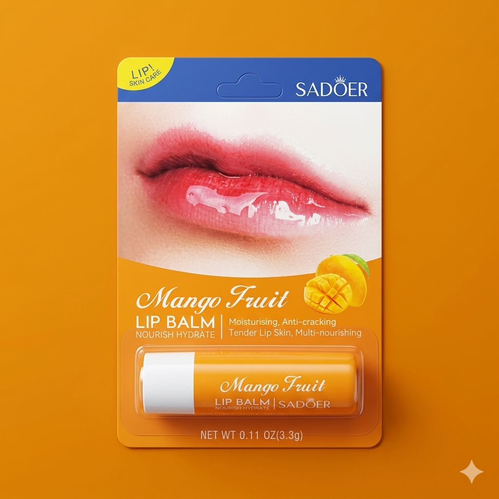 SADOER Mango Fruit Lip Balm Nourish Hydrate