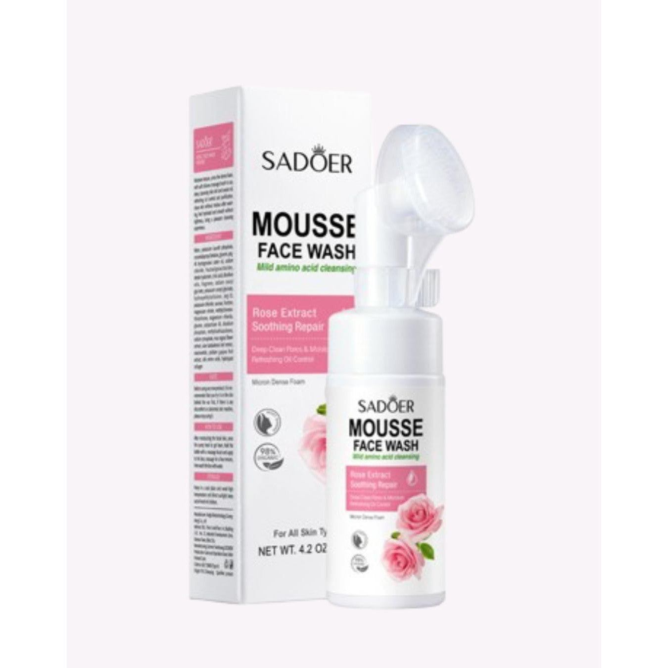 SADOER Mousse Face Wash 120ml-Rose