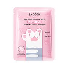 SADOER Niacinamide & Goat Milk Whitening Hand Mask