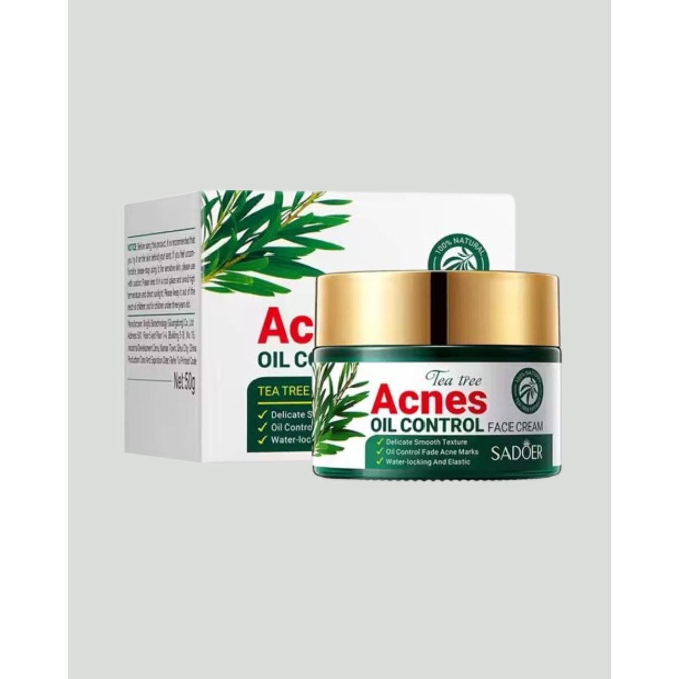 SADOER Oil Control Face Cream 50g-Tea Tree