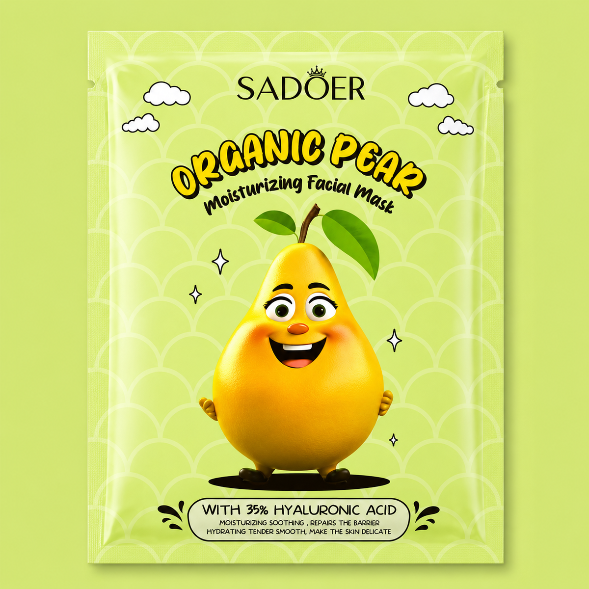 SADOER Organic Pear Moisturizing Facial Mask