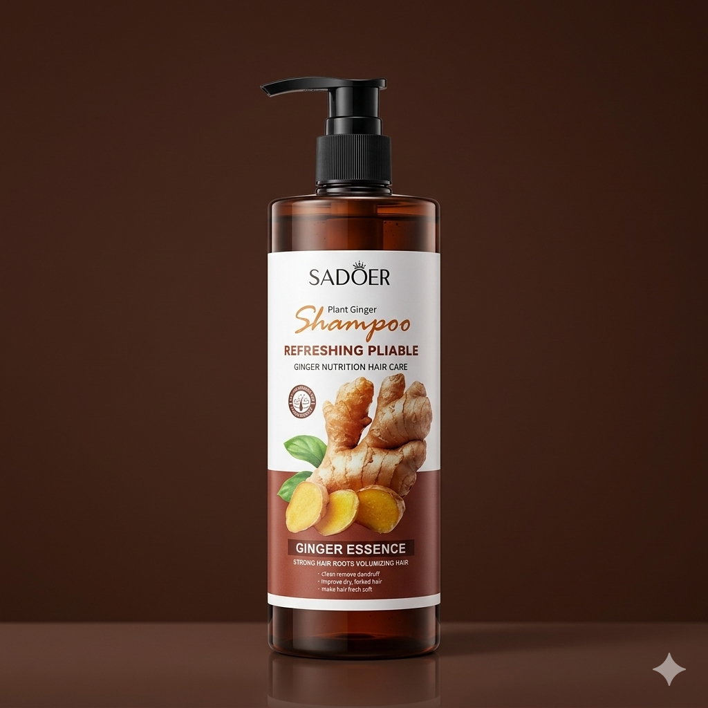 SADOER Plant Ginger Shampoo (Refreshing Pliable)
