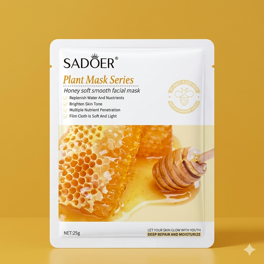 SADOER Plant Mask Series: Honey Soft Smooth Facial Mask