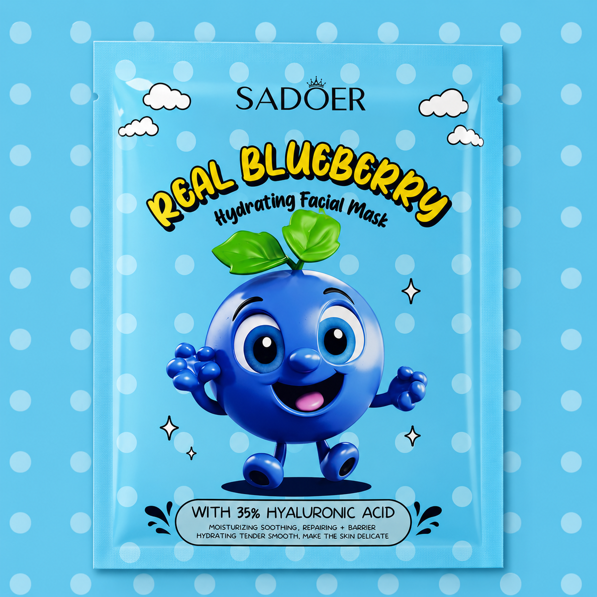 SADOER Real Blueberry Hydrating Facial Mask