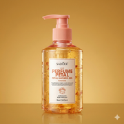 SADOER Rose Perfume Petal Shower Gel - Mornin Mist Rose Rhapsody - 300ml