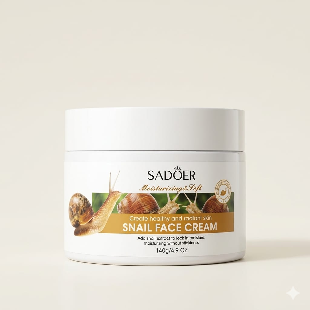 SADOER Snail Moisturizing & Soft Face Cream (140g)