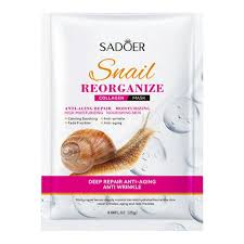 SADOER Snail Reorganize Collagen Facial Mask