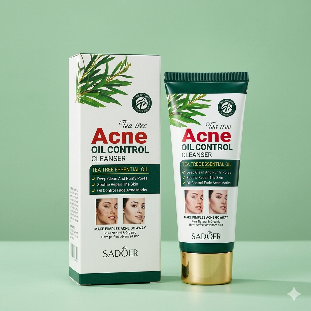 SADOER Tea Tree Acne Oil Control Cleanser
