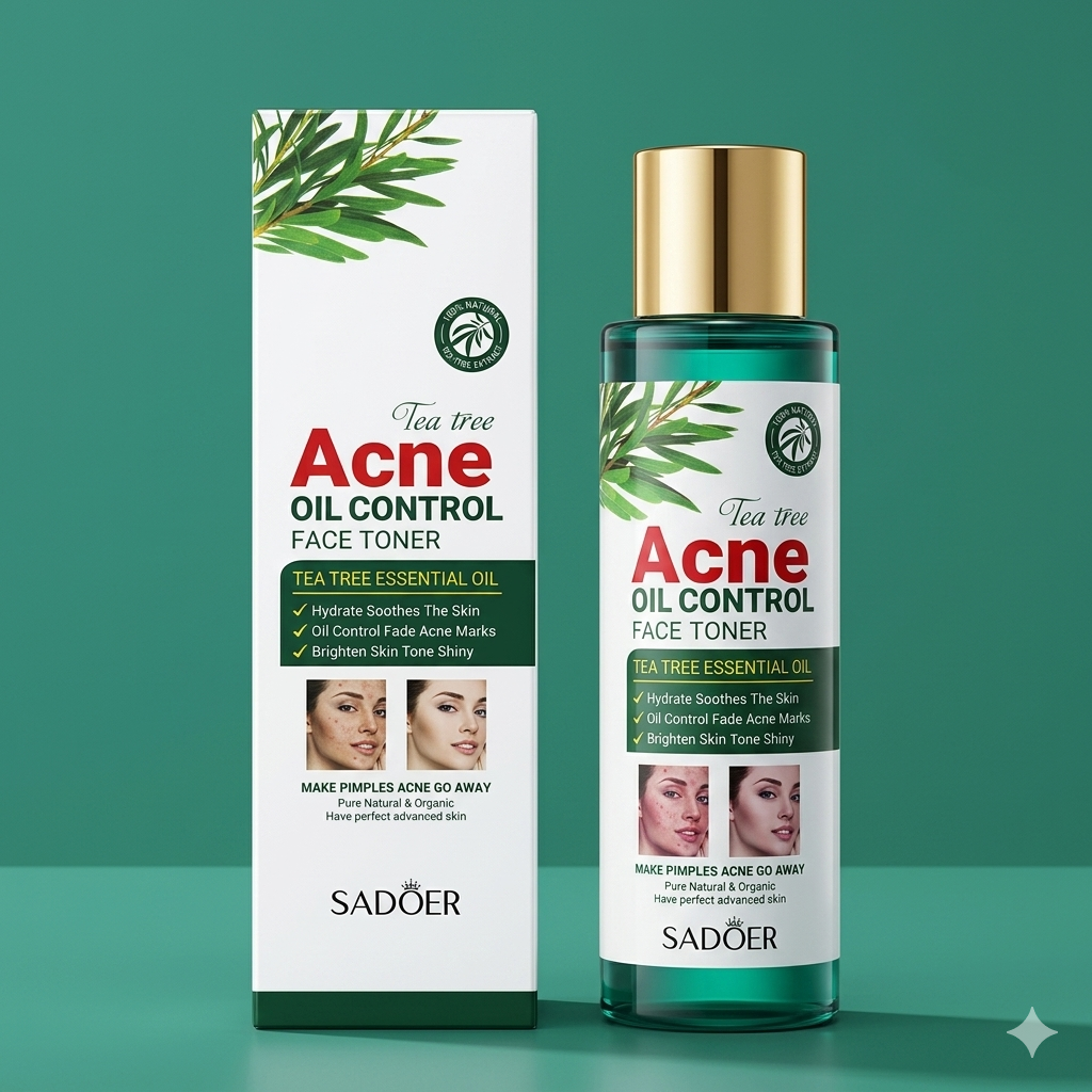 SADOER Tea Tree Acne Oil Control Face Toner