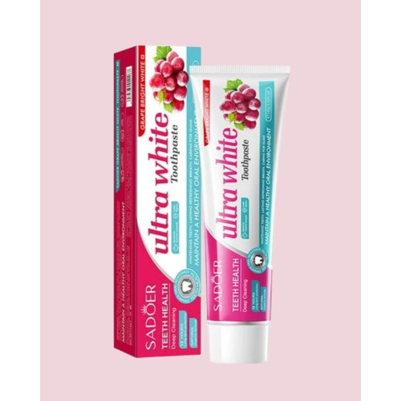 SADOER Ultra White Toothpaste 100g-Grape
