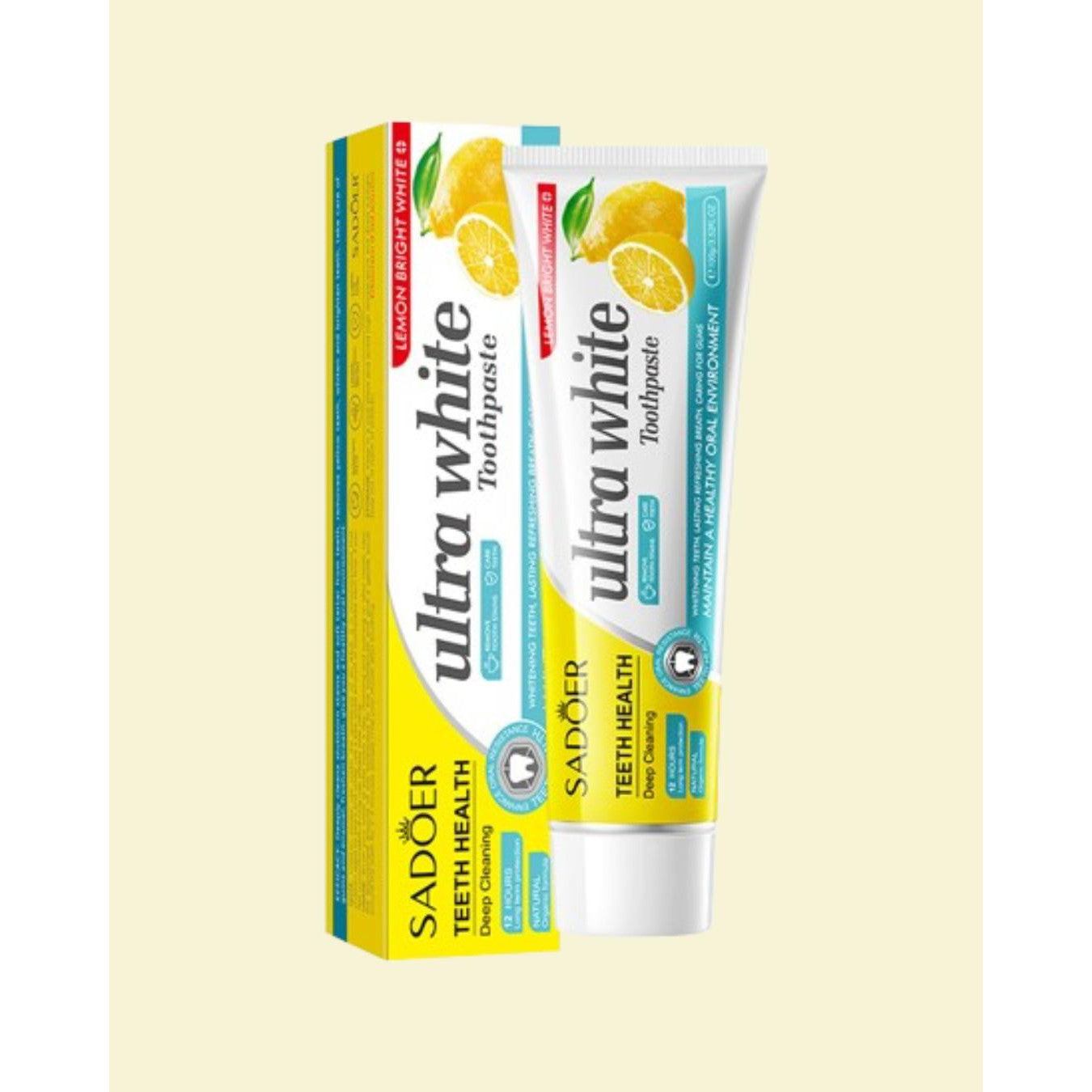 SADOER Ultra White Toothpaste 100g-Lemon