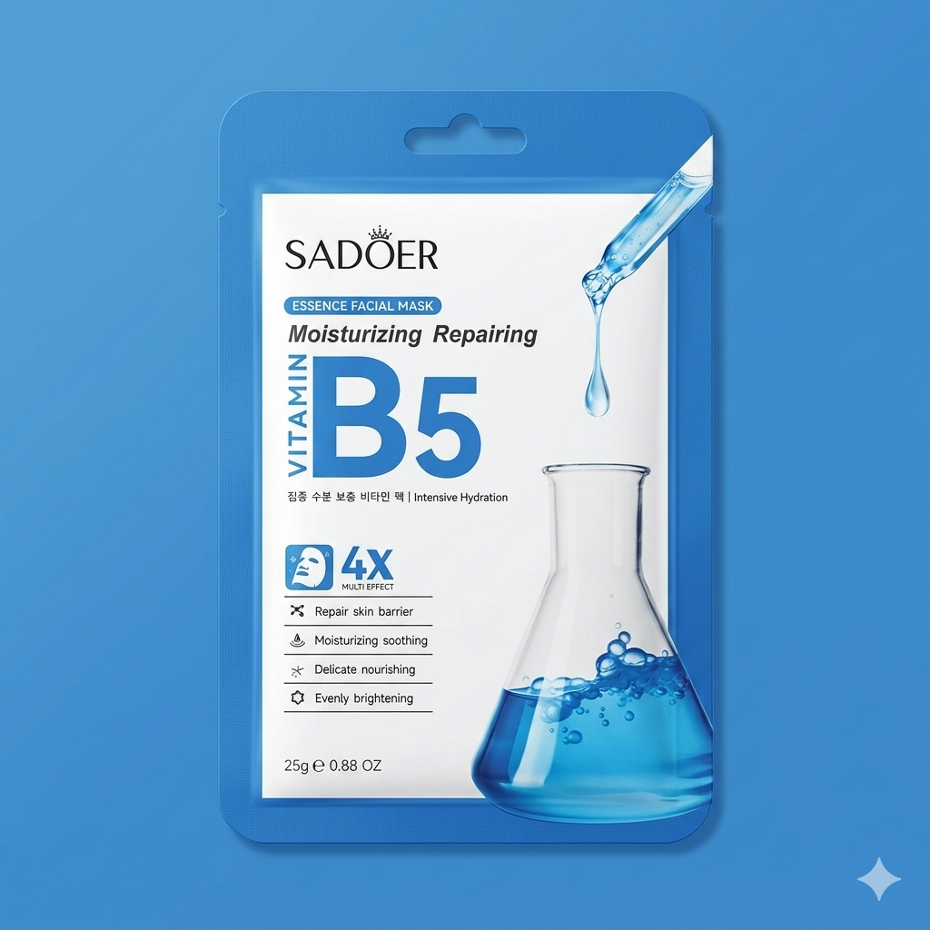 SADOER Vitamin B5 Moisturizing Repairing Facial Mask
