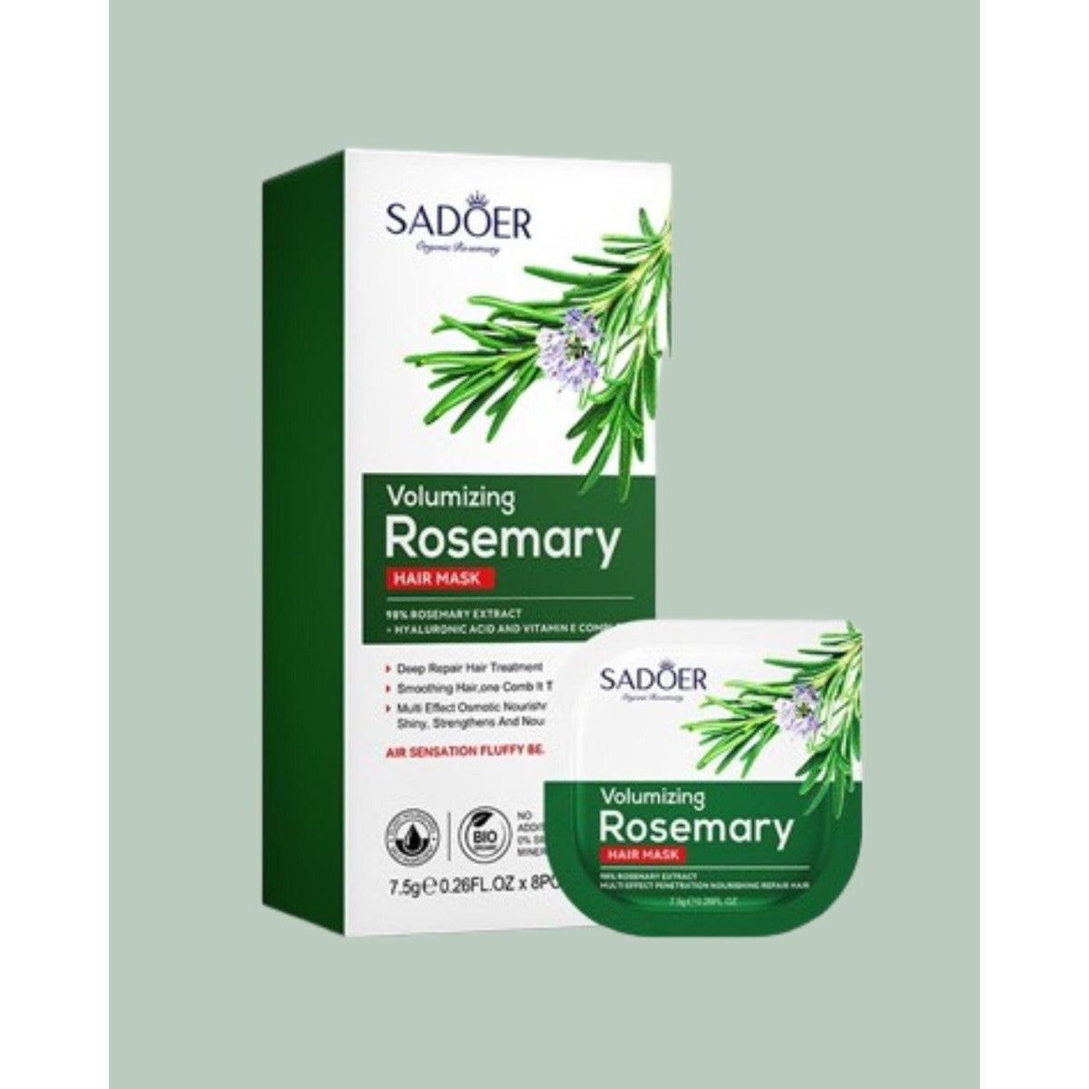 SADOER Volumizing Rosemary Hair Mask 8pcs