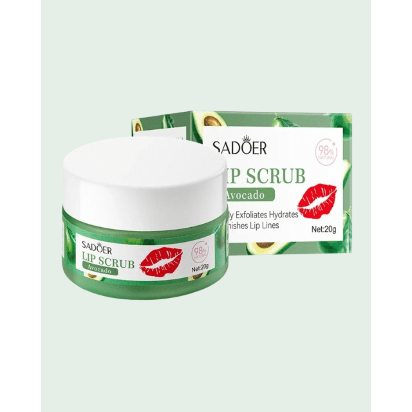 SADOER Lip Scrcb 20g-Avacado