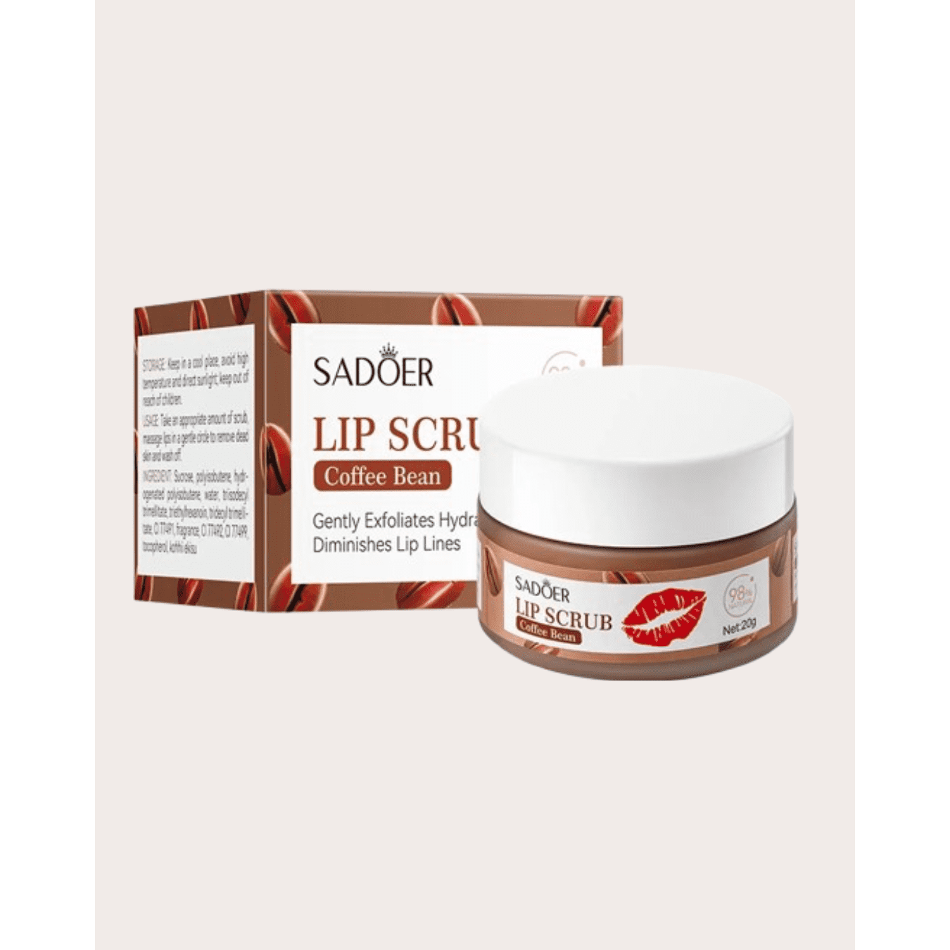 SADOER Lip Scrcb 20g-Coffee