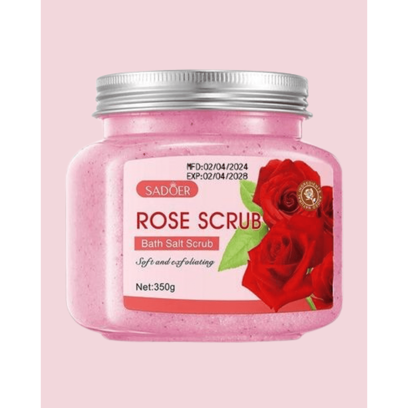 SADOER Rose Bath Salt Scrub 350g