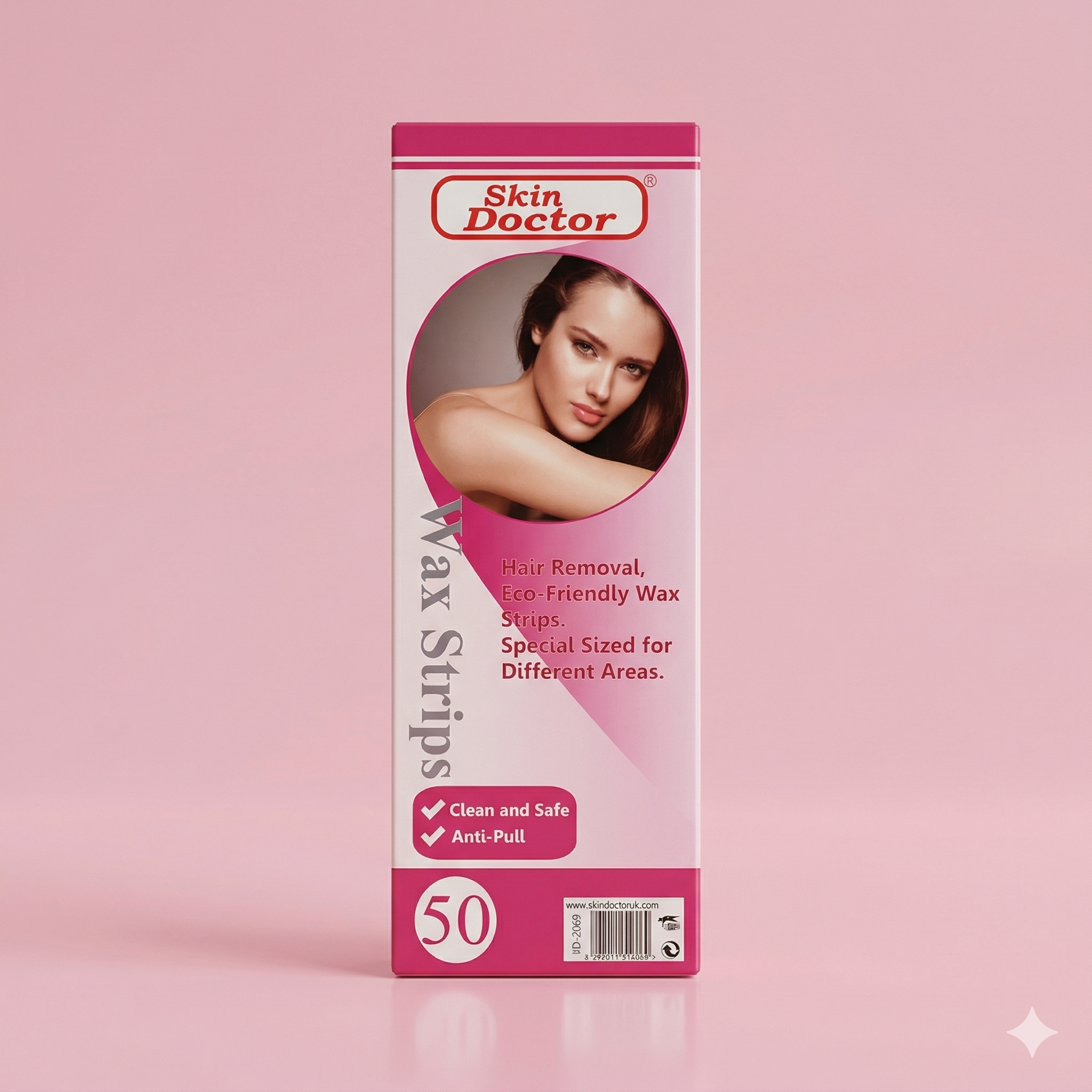 Skin Doctor Eco-Friendly Hair Removal Wax Strips (Pack of 50)