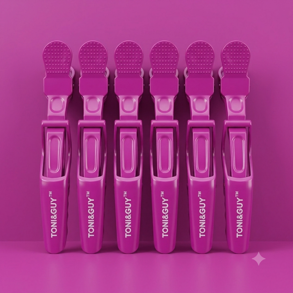 TONI&GUY Professional Hair Sectioning Clips – 6-Piece Set