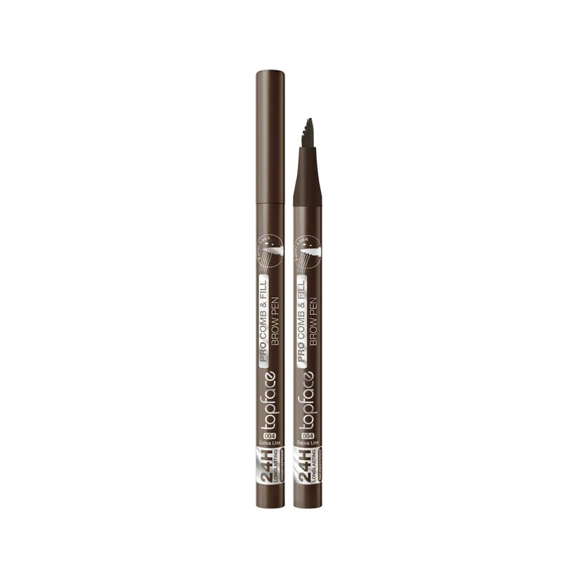 Topface PRO COMB & FILL BROW PEN - 04 Cocoa Line