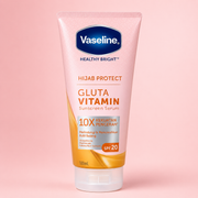 Vaseline Healthy Bright Hijab Protect Gluta Vitamin Sunscreen Serum SPF 20 180ml