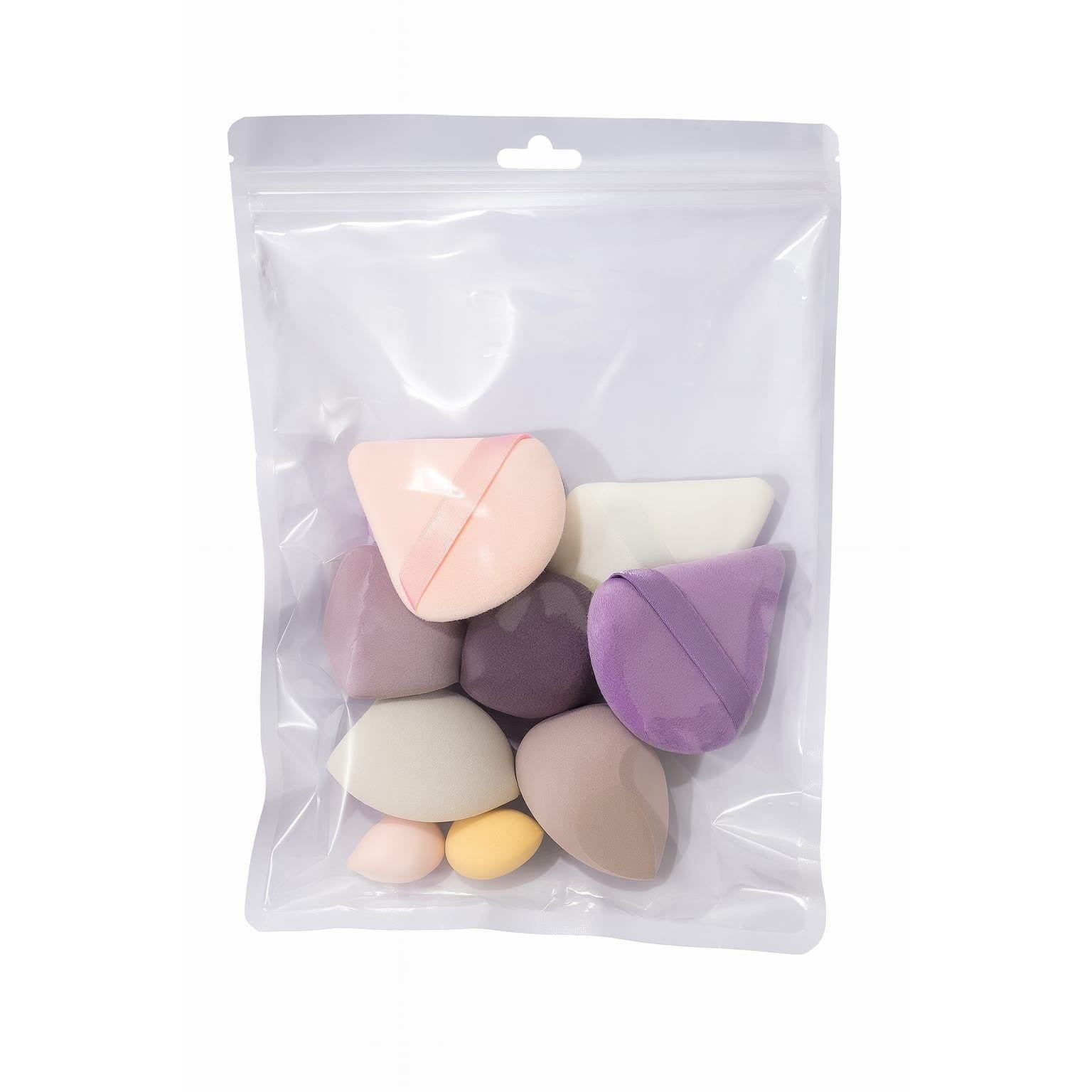 مجموعة إسفنجة مكياج وبودرة (أشكال متنوعة)